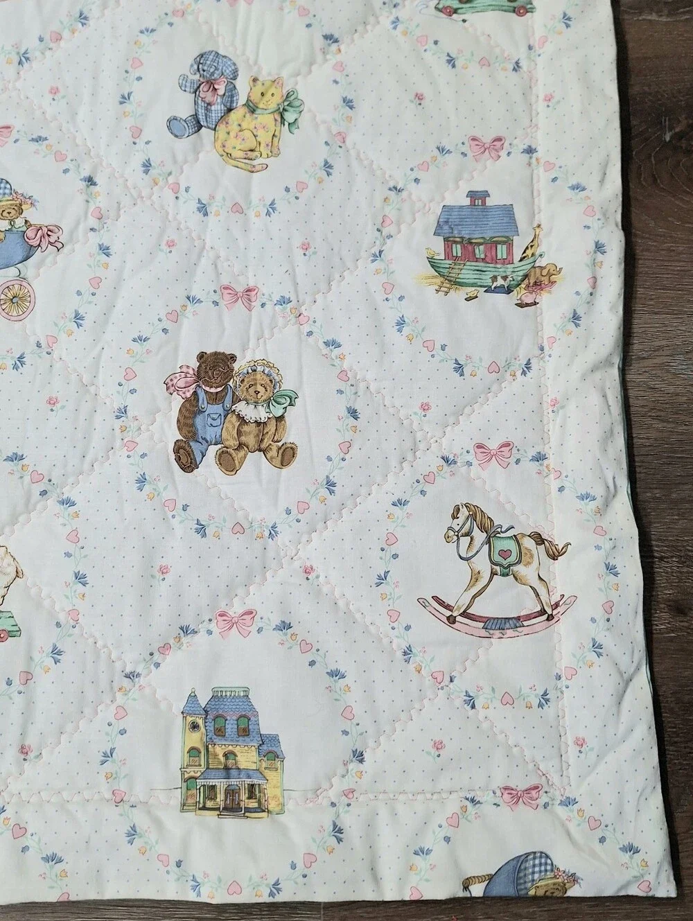 Glenna Jean Vintage Handmade Child's Quilt 71 X 41